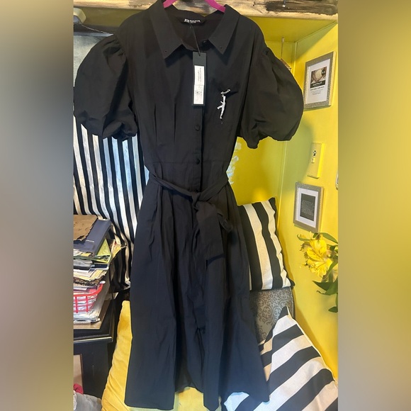 Disturbia sold out skeleton work dress sz 16 USA goth witchy coven 2xl ak47 gun - Picture 3 of 13